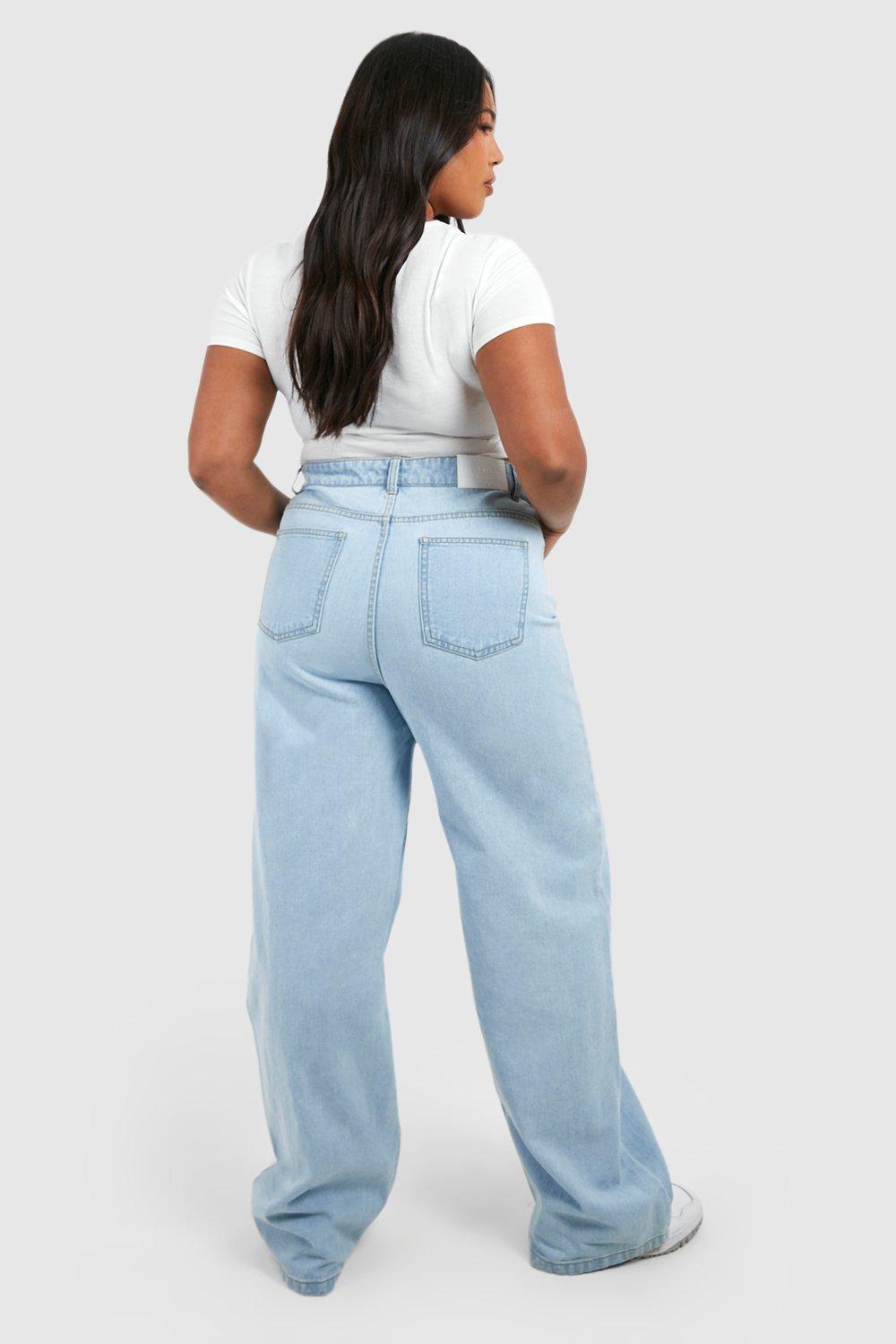Plus Basics High Waisted Boyfriend Jeans